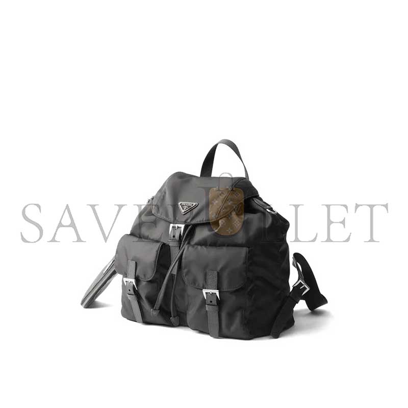 PRADA MEDIUM RE-NYLON BACKPACK WITH POUCH 1BZ811 (32*30*15cm) 